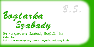 boglarka szabady business card